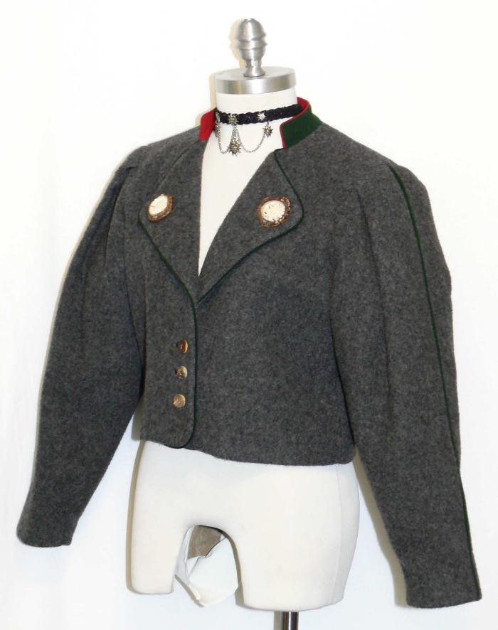 Admont Wool Alpaca Gray Women German Gorsuch Hunting Riding Coat 