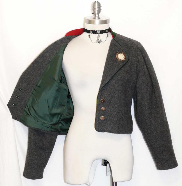 Admont Wool Alpaca Gray Women German Gorsuch Hunting Riding Coat 