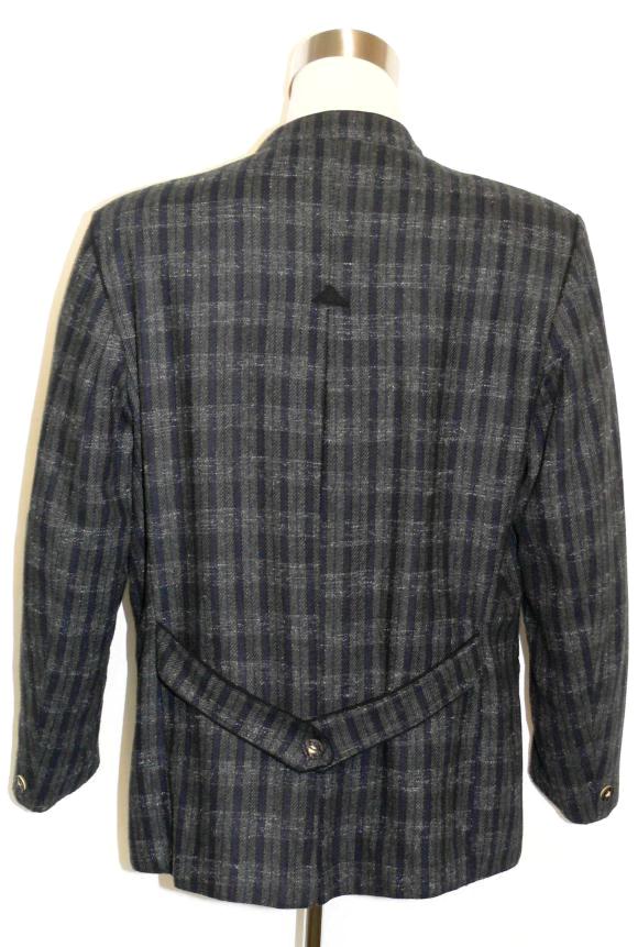 GRAY Plaid Men WOOL Austria Hunting Suit Jacket 48 XL  