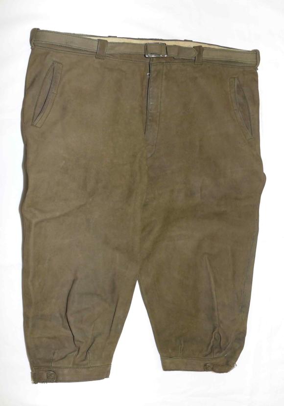   LEATHER Men LEDERHOSEN Oktoberfest Knickers Short PANTS ~ W 36  