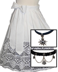 ladies jewelry belts and aprons