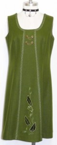 vintage green jumper dirndl